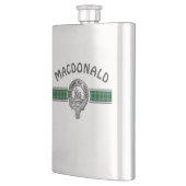クランMacDonald (編集)クレスト&タータンチェック フラスク (左)