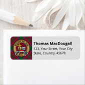 クランMacDougallクレストオーバータータンチェック ラベル (インサイチュ)