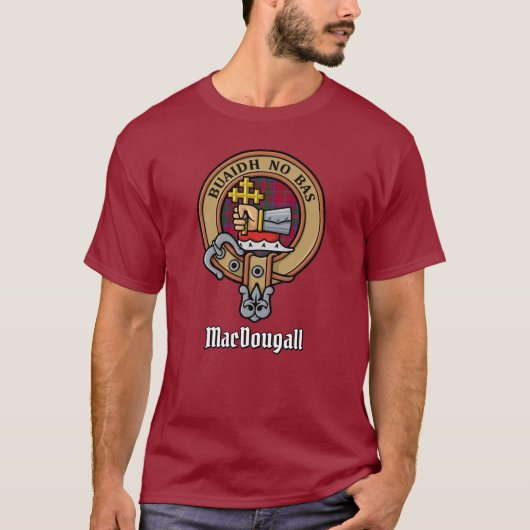 クランMacDougallクレストオーバータータンチェック Tシャツ (正面)