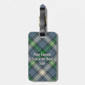 クランMacDowallクレストオーバータータンチェック ラゲッジタグ (裏面縦)