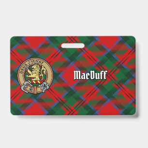 クランMacDuffクレストタータンチェック バッジ