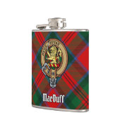 クランMacDuffクレストタータンチェック フラスク (左)