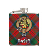 クランMacDuffクレストタータンチェック フラスク (正面)