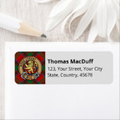 クランMacDuffクレストタータンチェック ラベル (インサイチュ)