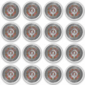 クランMacDuffクレスト&タータンチェックノット シール (正面)