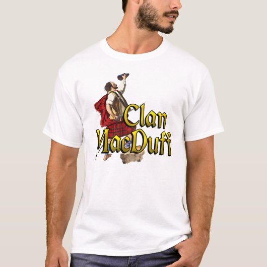 クランMacDuffハイランドゲームシャツ Tシャツ (正面)
