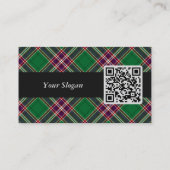 クランMacFarlaneクレストオーバーモダン狩りタータンチェック 名刺 (裏面)