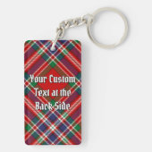 クランMacFarlaneクレストオーバーレッドタータンチェック キーホルダー (裏面)