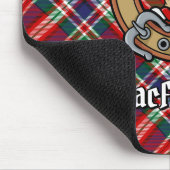 クランMacFarlaneクレストオーバーレッドタータンチェック マウスパッド (コーナー)