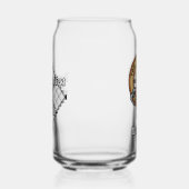 クランMacFarlaneクレストオーバー白黒タータンチェック ガラス缶 (右)