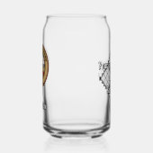 クランMacFarlaneクレストオーバー白黒タータンチェック ガラス缶 (左)