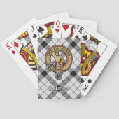 クランMacFarlaneクレストオーバー白黒タータンチェック トランプ (裏面)