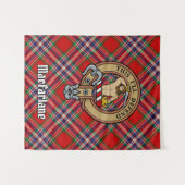 クランMacFarlaneクレストタータンチェック タペストリー (正面(横))