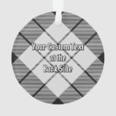 クランMacFarlane白黒タータンチェック オーナメント (裏面)