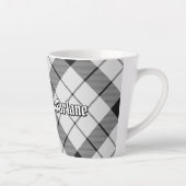 クランMacFarlane白黒タータンチェック カフェラテマグ (右)