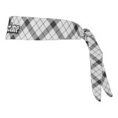 クランMacFarlane白黒タータンチェック タイヘッドバンド (回転90)