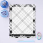 クランMacFarlane白黒タータンチェック チラシ (シングル)