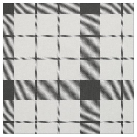 クランMacFarlane白黒タータンチェック ファブリック (見本)