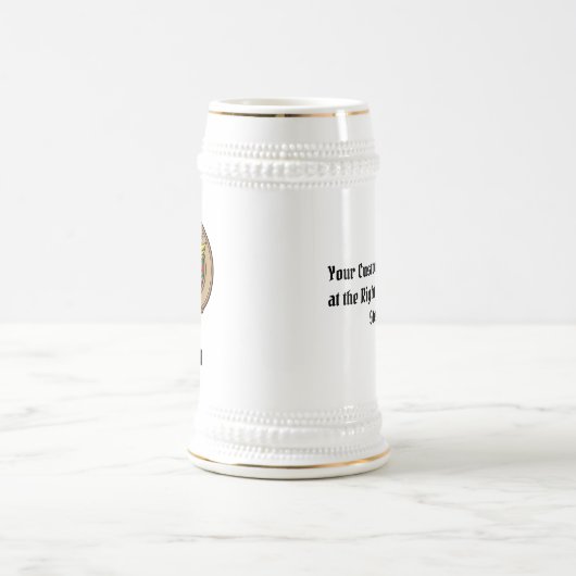 クランMacGillクレストオーバータータンチェックビアスタイン ビールジョッキ (中央)