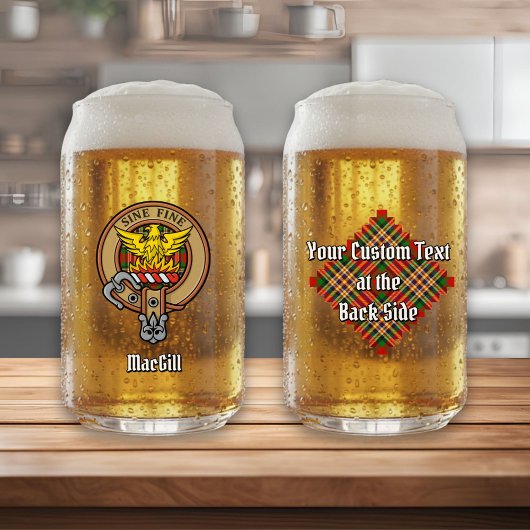 クランMacGillクレストオーバータータンチェック ガラス缶