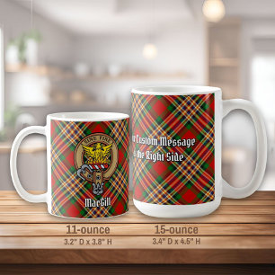 クランMacGillクレストオーバータータンチェック コーヒーマグカップ
