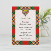 クランMacGillクレストオーバータータンチェック 招待状 (スタンド正面)