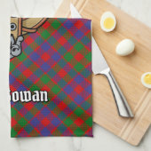 クランMacGowanクレストオーバータータンチェック キッチンタオル (四つ折り)