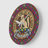 クランMacGowanクレストオーバータータンチェック ラージ壁時計 (傾斜)