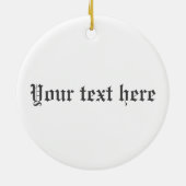 クランMacGregorクレストバッジとタータンチェックカスタマイズ セラミックオーナメント (裏面)