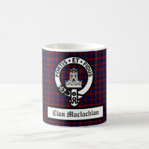 クランMachlachlanクレストバッジ&タータンチェックカスタマイズ