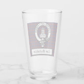 クランMachlachlanクレストバッジ&タータンチェックカスタマイズ タンブラーグラス (裏面)