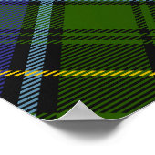 クランMacInnesクレストオーバータータンチェック ポスター (角)