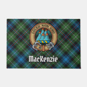 クランMacKenzieクレストオーバータータンチェック ドアマット (正面)