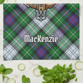 クランMacKenzieクレストオーバードレスタータンチェック キッチンタオル (折り畳み)