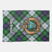 クランMacKenzieクレストオーバードレスタータンチェック キッチンタオル (横)