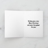 クランMacKenzieタータンチェックプレイドクリスマス シーズンカード (内部)