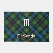 クランMacKenzieタータンチェック形式 ドアマット (正面)