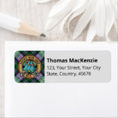 クランMacKenzieドレスタータンチェックラベル ラベル (インサイチュ)