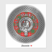 クランMacKinnonクレスト&タータンチェックノットシール シール (シート)