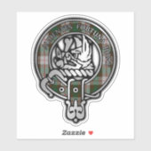 クランMacKinnonクレスト&狩りタータンチェック シール (シート)