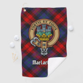 クランMacLachlan Crest overタータンチェック ゴルフタオル (インサイチュ)