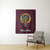 クランMacLachlan Crest overタータンチェック タペストリー (インサイチュ)