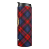 クランMacLachlan Crest overタータンチェック タンブラー (回転右)