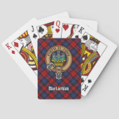 クランMacLachlan Crest overタータンチェック トランプ (裏面)