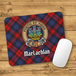 クランMacLachlan Crest overタータンチェック マウスパッド