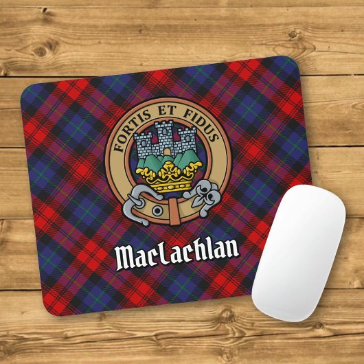 クランMacLachlan Crest overタータンチェック マウスパッド