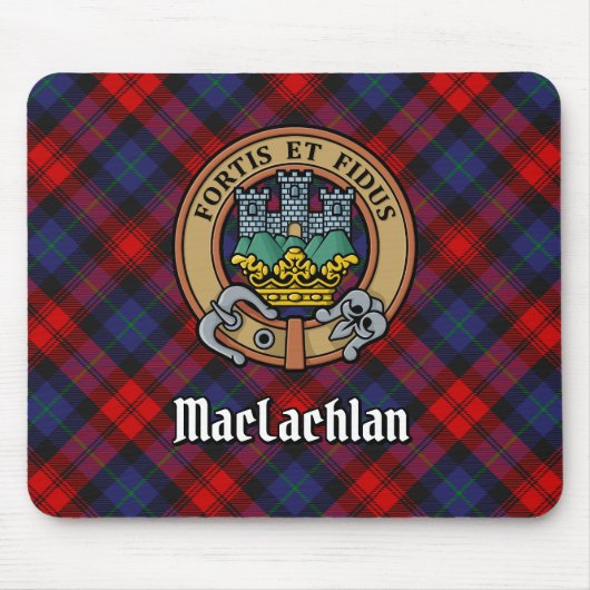 クランMacLachlan Crest overタータンチェック マウスパッド (正面)