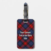 クランMacLachlan Crest overタータンチェック ラゲッジタグ (裏面縦)