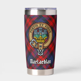 クランMacLachlan Crest overタータンチェック 保温保冷タンブラー