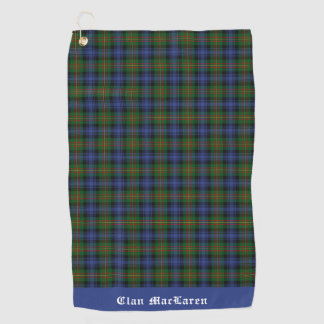 クランMacLarenタータンチェックPlaidカスタマイズ ゴルフタオル